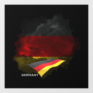 Deutsche Flagge Fensteraufkleber