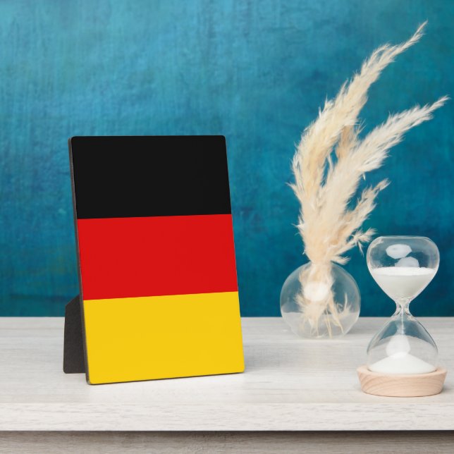 Deutsche Flagge Fotoplatte (Seite)