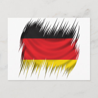 Deutsche Flagge für Shredders Postkarte