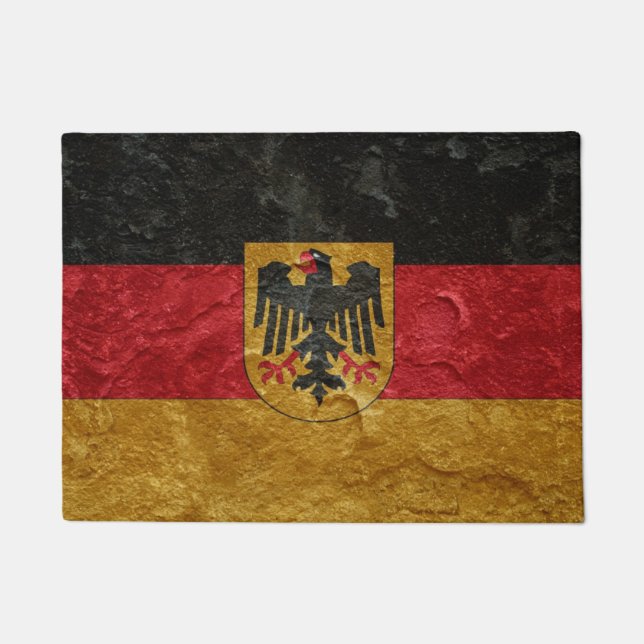 Deutsche Flagge Fußmatte (Vorderseite)