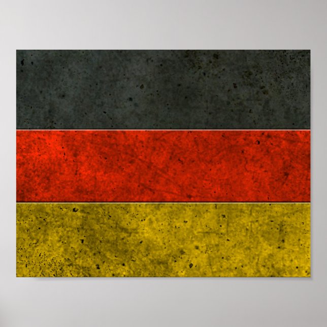 Deutsche Flagge - Gezeiteneffekt Poster (Vorne)