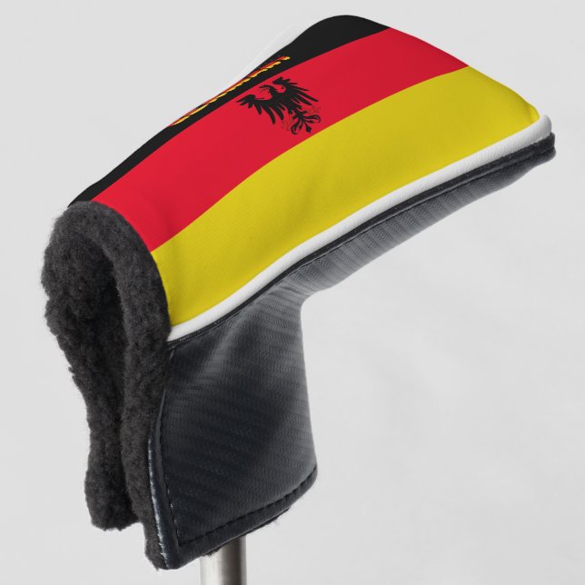 Deutsche Flagge Golf Headcover (3/4 Vorderseite)