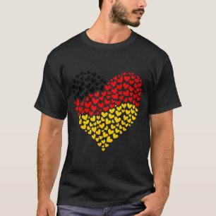 Deutsche Flagge Herz von Pion für Deutschland Frau T-Shirt