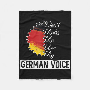 Deutsche Flagge _ _ Ich darf meine deutsche Stimme Fleecedecke