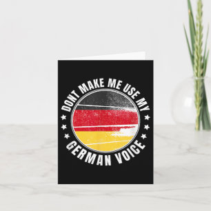 Deutsche Flagge _ _ Ich darf meine deutsche Stimme Karte