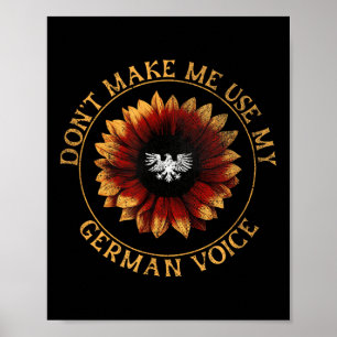 Deutsche Flagge _ _ Ich darf meine deutsche Stimme Poster