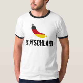 Deutsche Flagge in einer Wurst, der deutsche Wurst T-Shirt