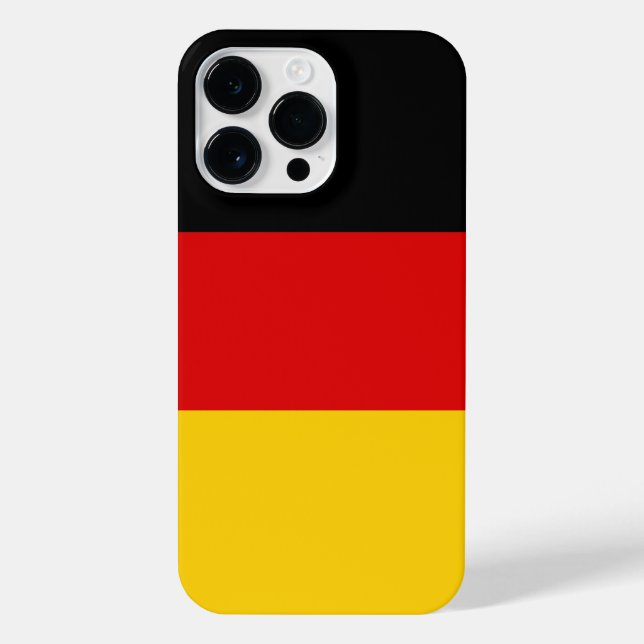 Deutsche Flagge iPhone Hülle (Rückseite)