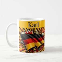 Deutsche Flagge Kaffeetasse. Kaffeetasse