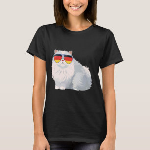 Deutsche flagge Katze deutsch Deutschland Katzen T-Shirt