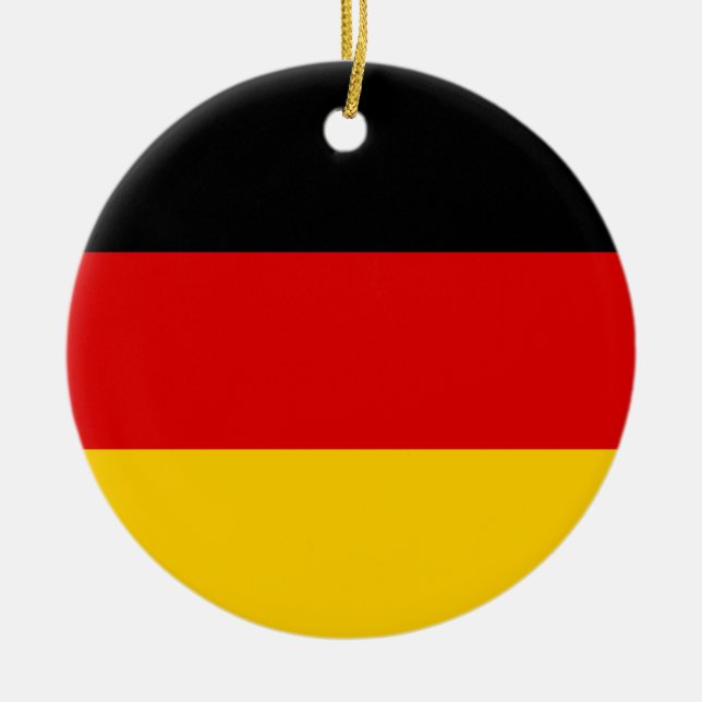Deutsche Flagge Keramik Ornament (Vorne)