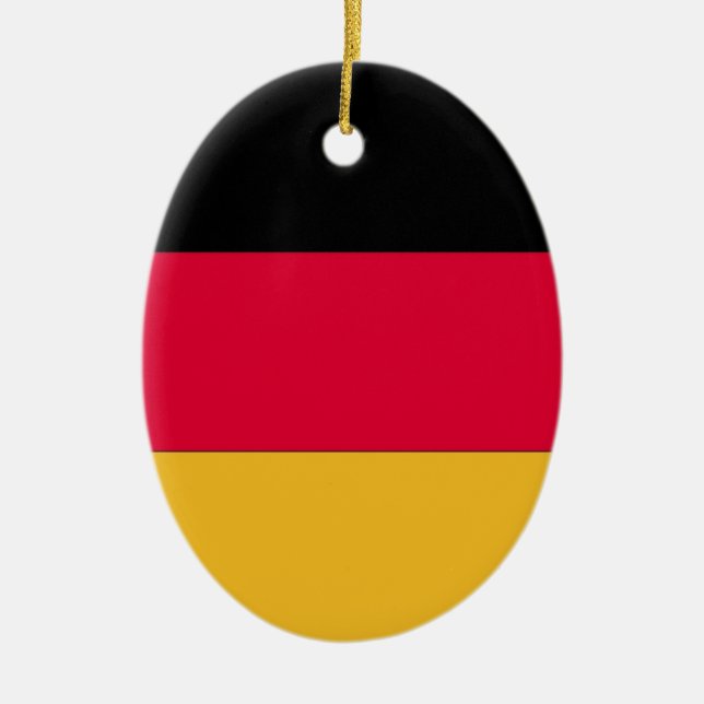 Deutsche Flagge Keramik Ornament (Vorne)