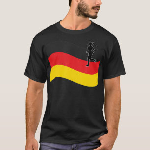 Deutsche Flagge Läufer Grafik  Deutschland Lauf Sp T-Shirt
