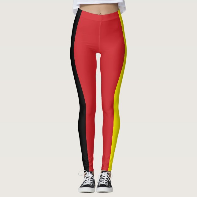 Deutsche Flagge Leggings (Vorderseite)