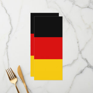 Deutsche Flagge Menükarte