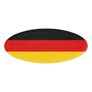 Deutsche Flagge Namenschild