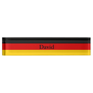 Deutsche Flagge Namensplakette