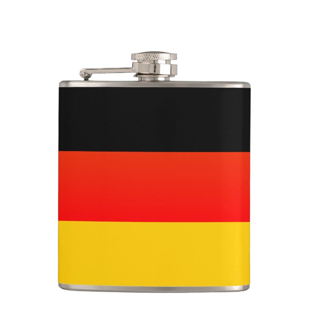 Deutsche Flagge oder deutsche Flagge Flachmann (Vorderseite)