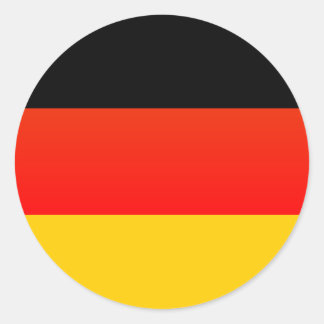 Deutsche Flagge oder deutsche Flagge Runder Aufkleber