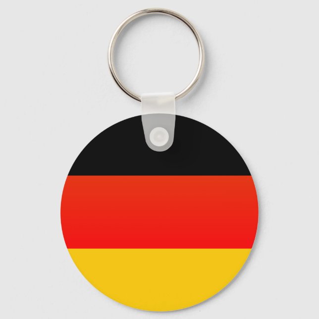 Deutsche Flagge oder deutsche Flagge Schlüsselanhänger (Vorderseite)