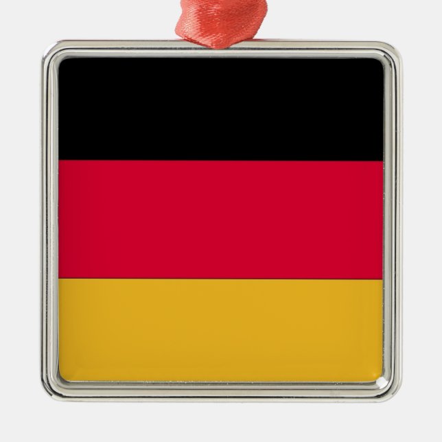 Deutsche Flagge Ornament Aus Metall (Vorne)