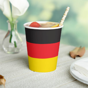 Deutsche Flagge Pappbecher