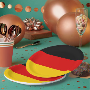 Deutsche Flagge Pappteller