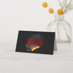 Deutsche Flagge Platzkarte
