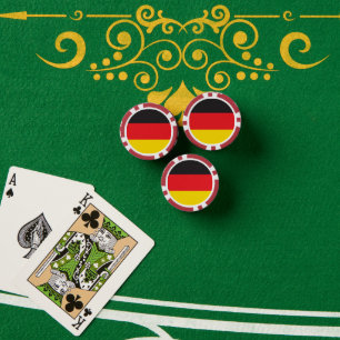 Deutsche Flagge Pokerchips
