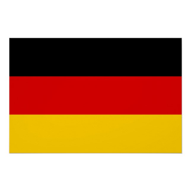 Deutsche Flagge Poster (Vorderseite)