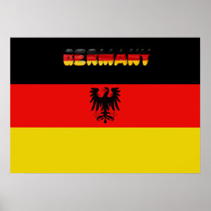 Deutsche Flagge Poster
