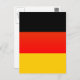 Deutsche Flagge Postkarte (Vorne/Hinten)