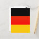 Deutsche Flagge Postkarte (Vorderseite/Rückseite Beispiel)