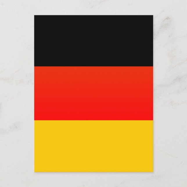 Deutsche Flagge Postkarte (Vorderseite)