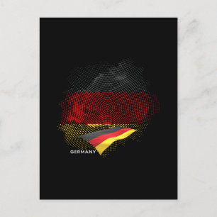 Deutsche Flagge Postkarte