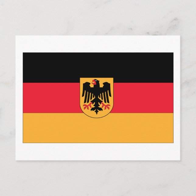 Deutsche Flagge Postkarte (Vorderseite)