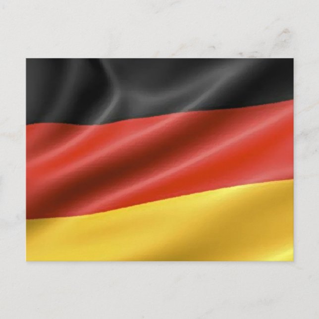 Deutsche Flagge Postkarte (Vorderseite)
