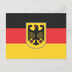 Deutsche Flagge Postkarte