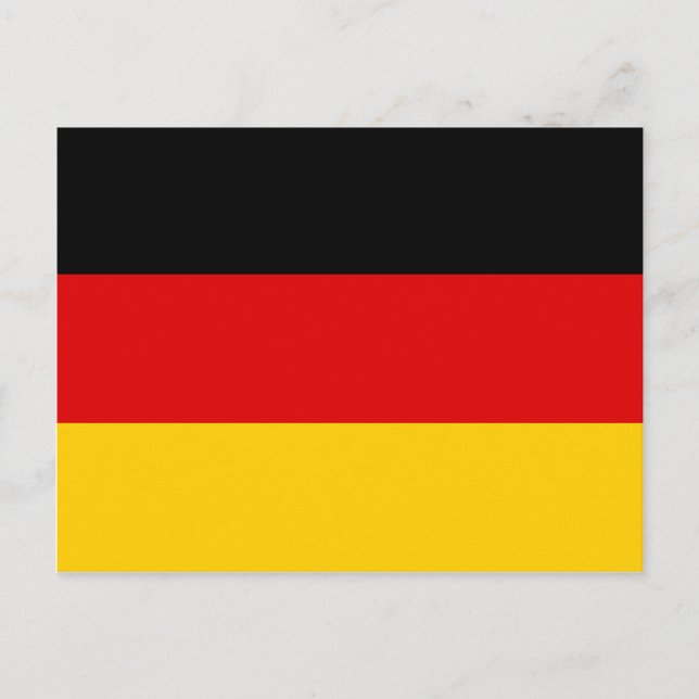 Deutsche Flagge Postkarte (Vorderseite)
