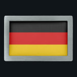 Deutsche Flagge Rechteckige Gürtelschnalle<br><div class="desc">Die Nationalflagge Deutschlands.</div>