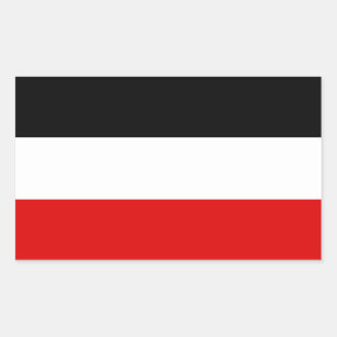 Deutsche Flagge Rechteckiger Aufkleber