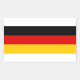 Deutsche Flagge Rechteckiger Aufkleber