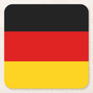 Deutsche Flagge Rechteckiger Pappuntersetzer