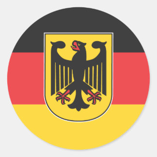 Deutsche Flagge Runder Aufkleber