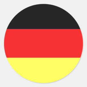 Deutsche Flagge Runder Aufkleber
