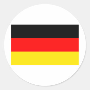 Deutsche Flagge Runder Aufkleber