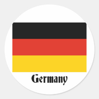 Deutsche Flagge Runder Aufkleber