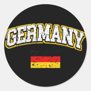 Deutsche Flagge Runder Aufkleber