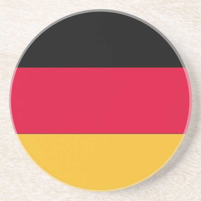 Deutsche Flagge Sandstein Untersetzer (Vorne)