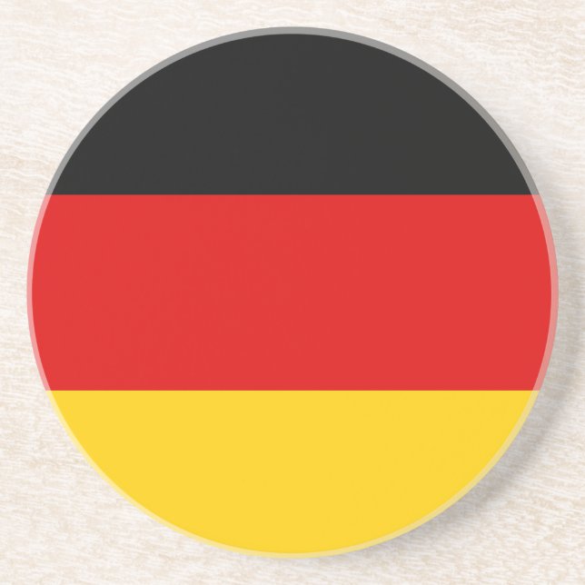 Deutsche Flagge Sandstein Untersetzer (Vorne)